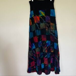 Colorful Patchwork Maxi Skirt